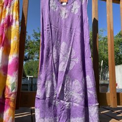 Tiedyed dress  free size 