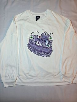Hyde & EEK Boutique Trick or Treat Eyeball Cake Halloween Graphic Sweatshirt