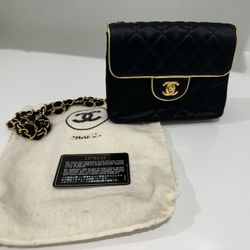 Rare Chanel Authentic Vintage 1990’s Silk Handbag