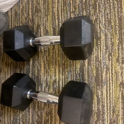 25lbs  Dumbells New 