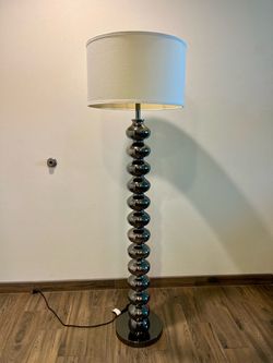 Chrome Stacked Ball Floor Lamp
