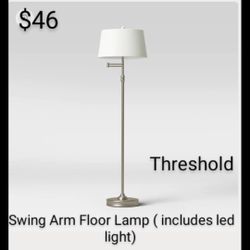 Brand New  Swing Arm Floor Lamp Threshold &  Studio Mc Gee