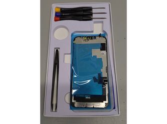 New OLED screen replacement kit for iPhone 14. This set includes a black replacement