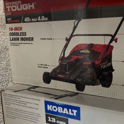 Hyper Tough 16 Inch Cordless Lawn Mower 