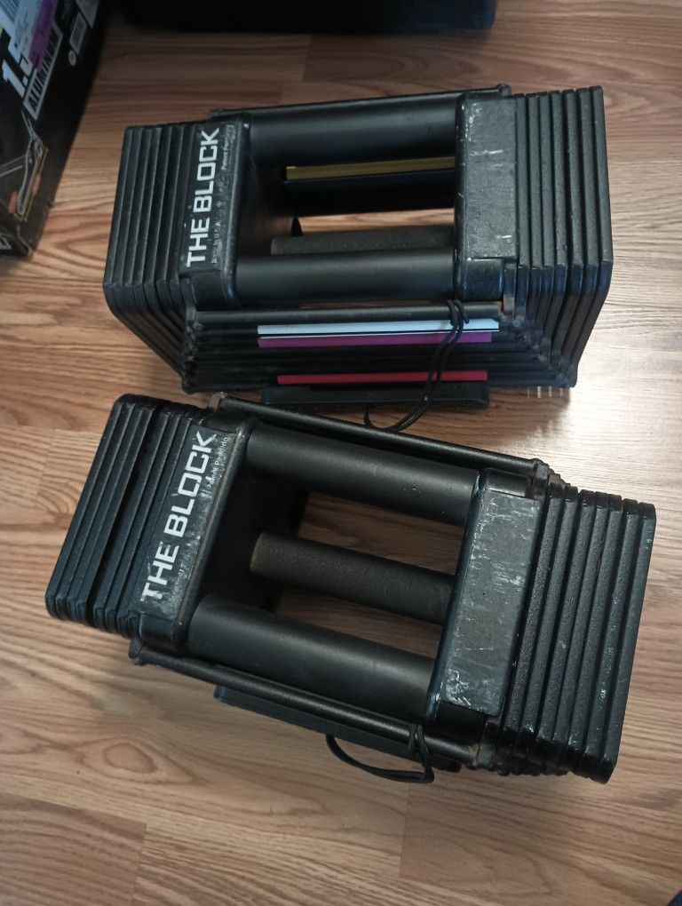 PowerBlock Personal THE BLOCK Adjustable Dumbbell Set 45lbs Each 