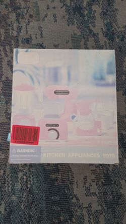 New Pink White Kitchen Appliances Toys Set