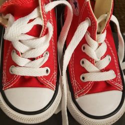 Red Converse Sz 4 Infant