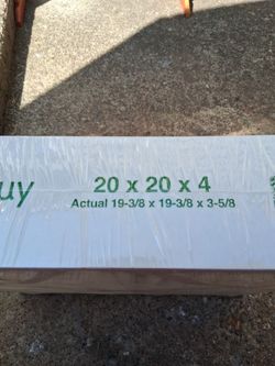 2 Air filters 20×20×4