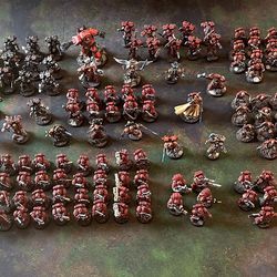 Warhammer 40K Blood Angel Army Pro-Painted