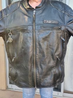 Harley-Davidson Black Leather Motorcycle Jacket