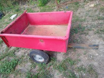 Riding mower trailer