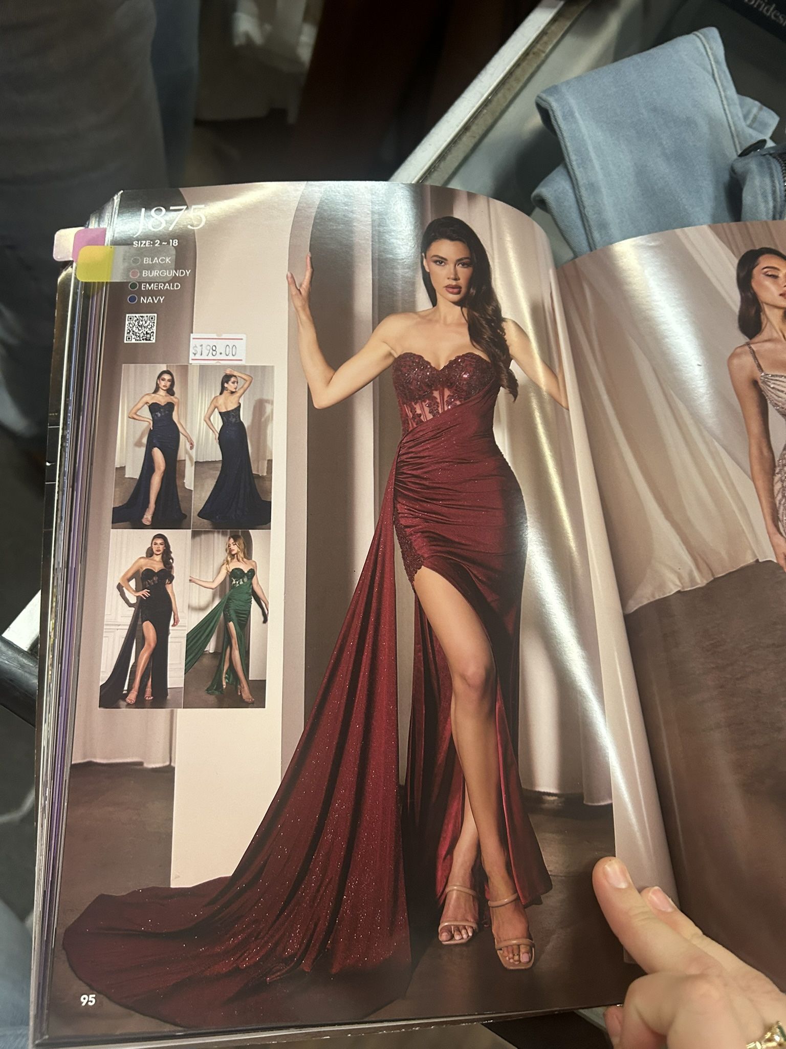 Burgundy Formal Gown - Size (8) Never Worn