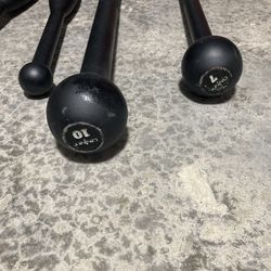 10 And 7 lb Omit steel mace with 10lb Club Pair 