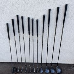 MEN'S LEFT HANDED COMPLETE GOLF CLUBS/HYBRIDS - SET!
