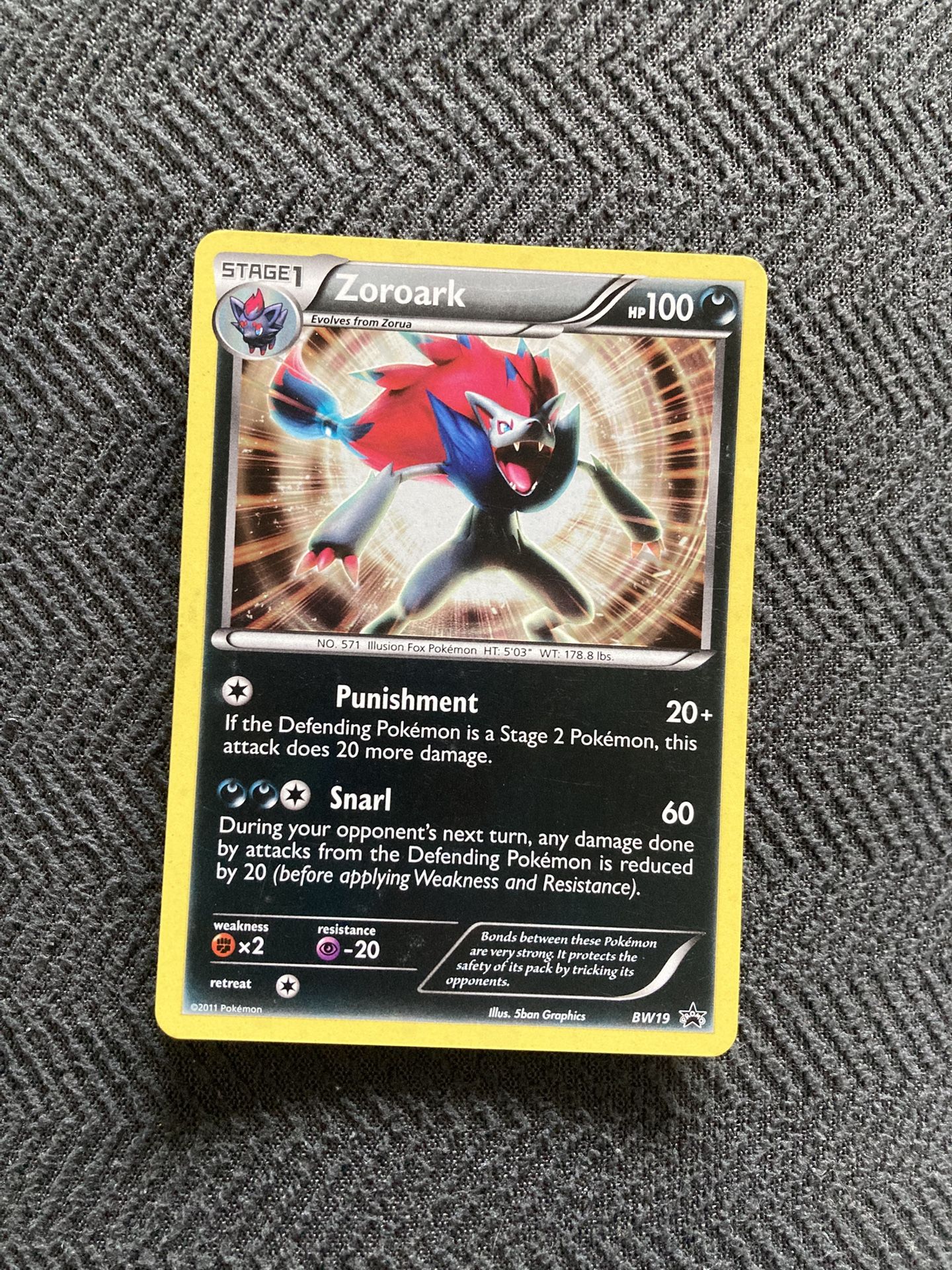 2011 Zoroark Holo 