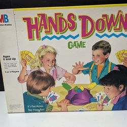 Vintage Milton Bradley Hands Down Game 1980 - Complete in Box Ages 6+

