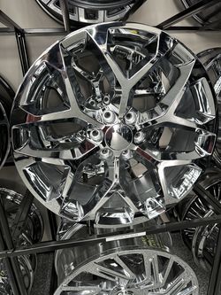 22" CHROME SNOWFLAKE 6x139