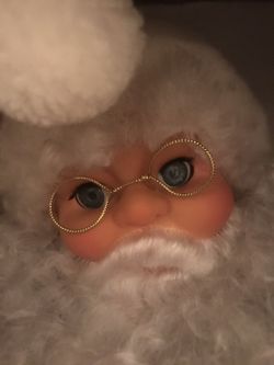 Vintage Animated Musical Lighted Santa Claus Christmas