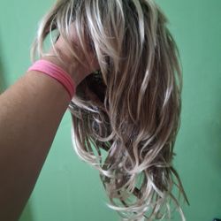 Wig with shag hair style