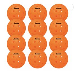 12 Count NEW Franklin X-40 Pickleball Outdoor Ball LAVA ( USAPA Approved )