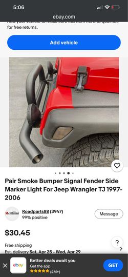 Led signals fender lights 97-06 jeep wrangler