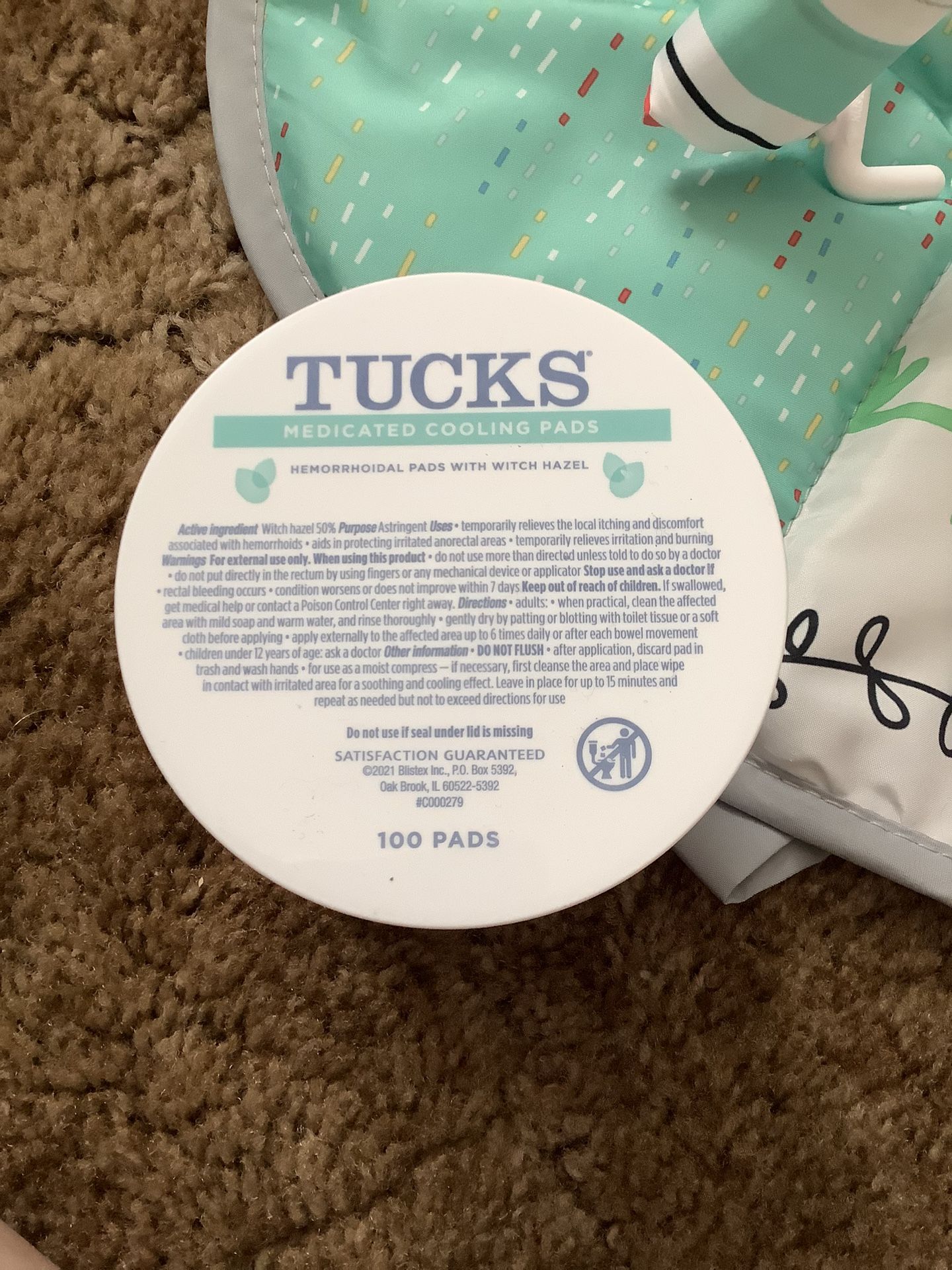 Tucks Medicated Cooling Pads 100 pads