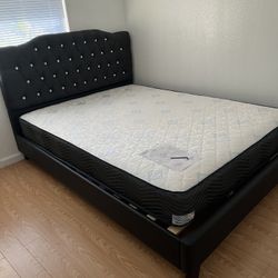Queen Size Bed Frame With Mattress