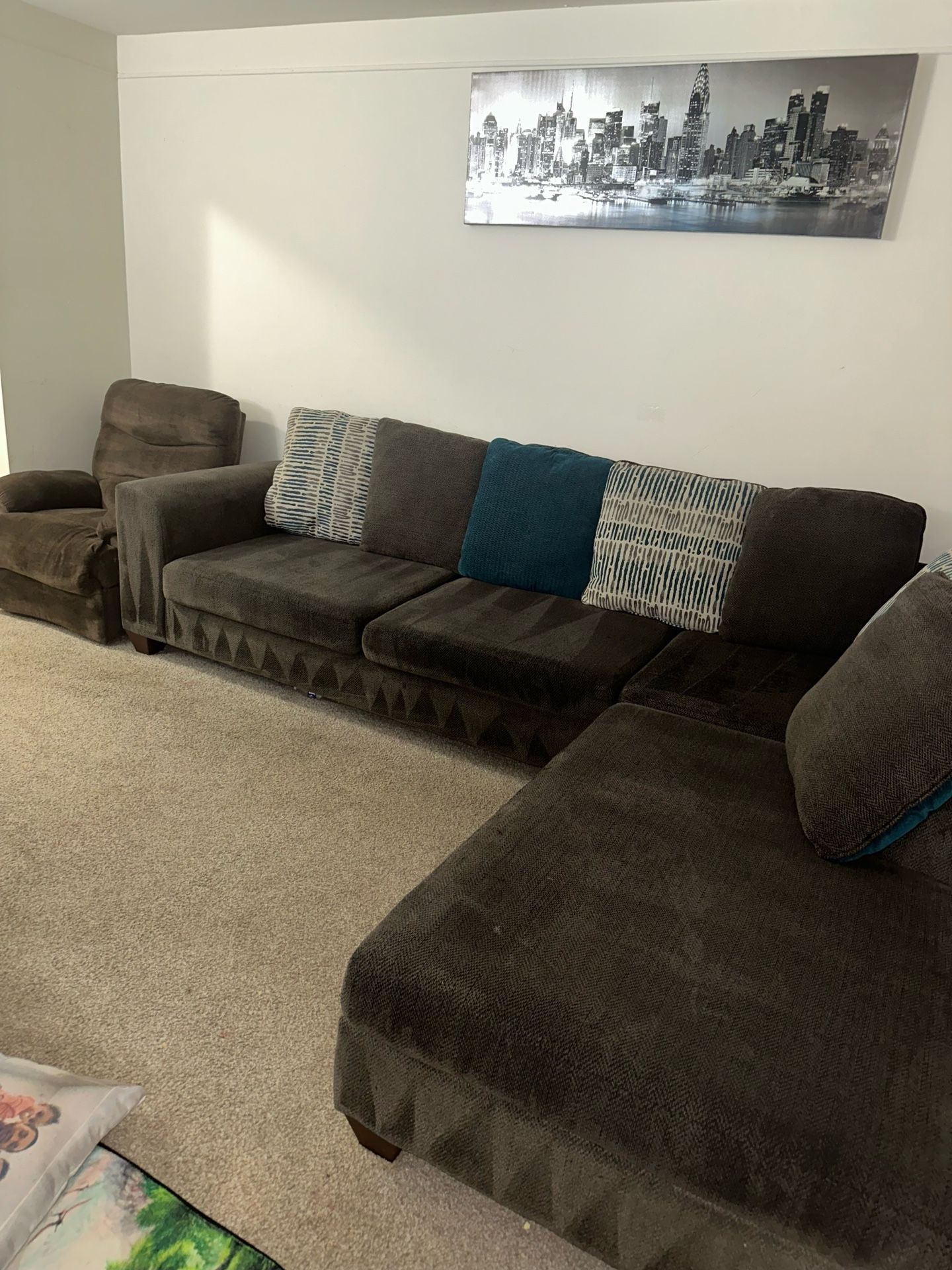 Sectional Couch & Recliner