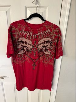 Red affliction shirt size large