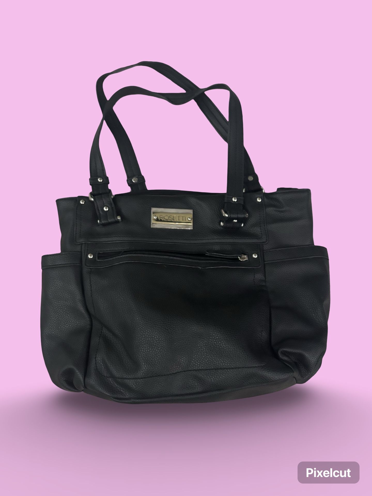 Rosetti Black Leather Handbag Unisex Great Condition