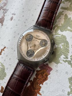 Swatch Skin Chrono 1991 Crocodile leather 