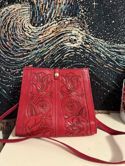 Genuine leather Embroidered Bag