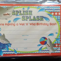 Swimming Birthday Party Invitations