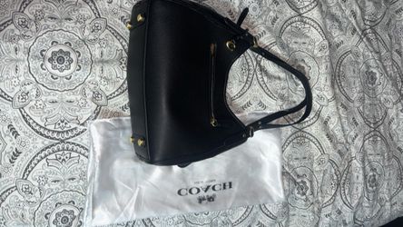 NWT Coach Bella Medium Leather Shoulder Bag In Black