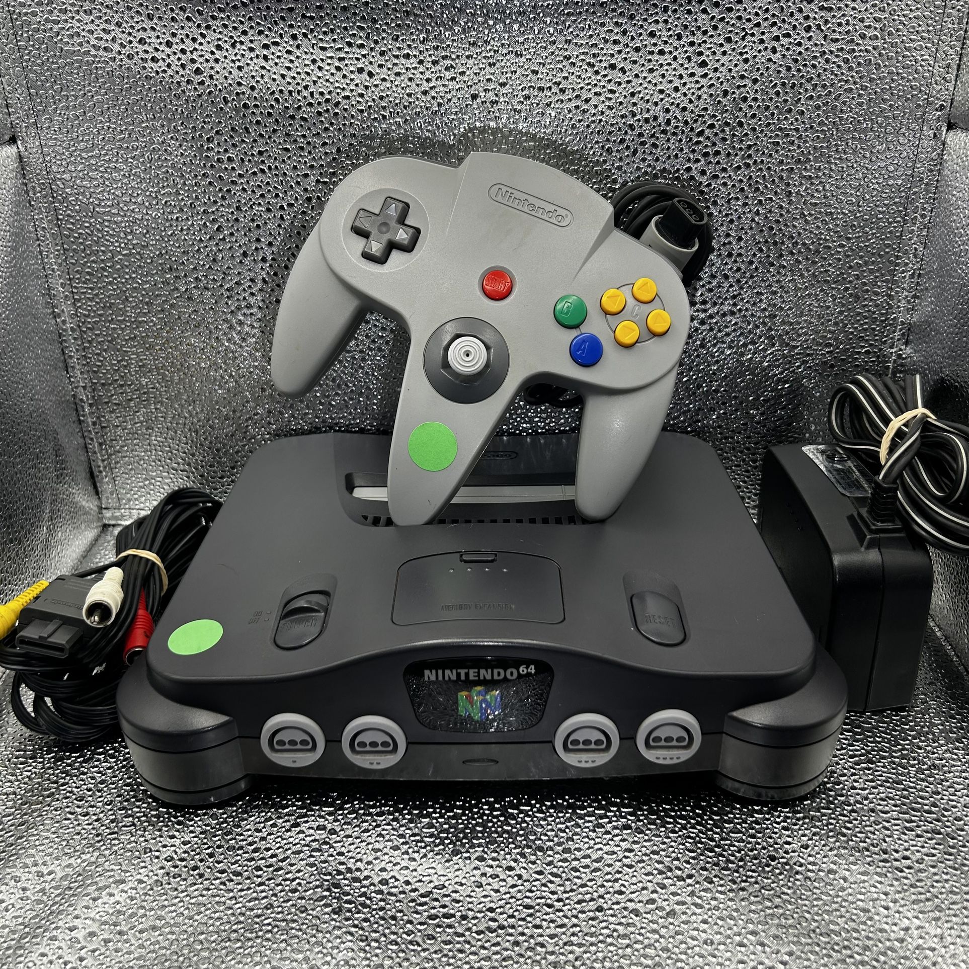 Nintendo 64 N64 Black Console, TESTED & WORKING! Good Condition