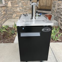 New Dual Tap commercial Kegerator 