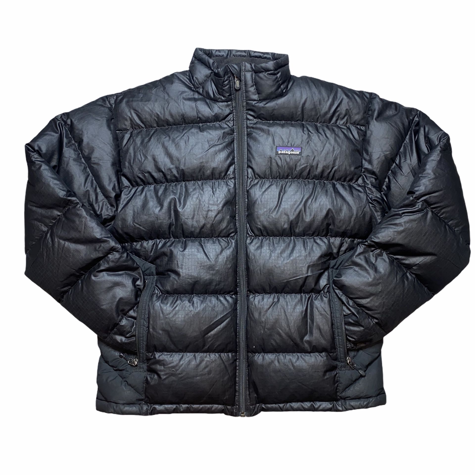 Black Patagonia Zip Up Puffer Jacket Size Mens Medium