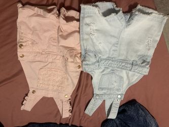 2 3T Girls Overalls 