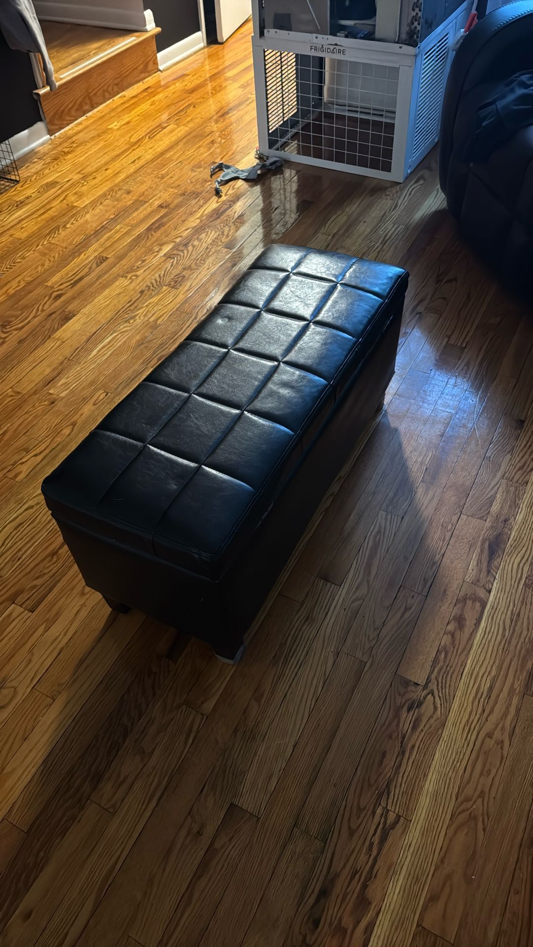 Small- Medium Size Bench- Brown Leather