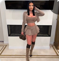 3 Piece Skater Skirt Set