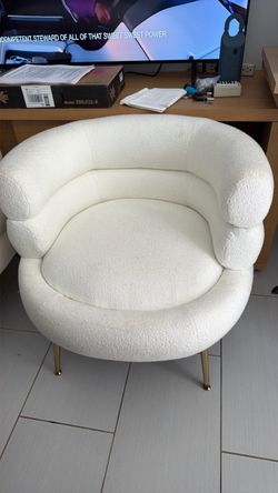 Two white chairs