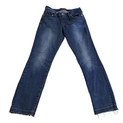Lucky Brand Jeans Women 2/26 Blue Lolita Crop Lightweight Low Rise Solid (27x26)
