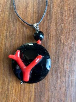Black And Orange Necklace