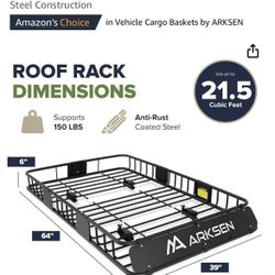 Brand New Roof Rack 64” X 39”