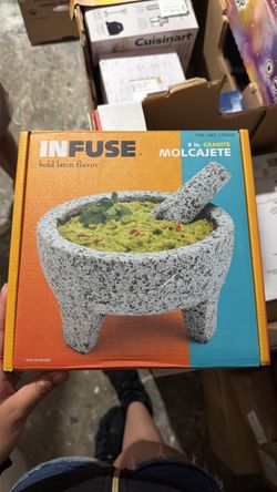 Infuse 8-Inch Granite Molcajete