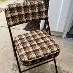 Upholstered Folding Chairs  $15 Each