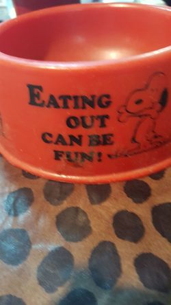 2 vintage SNOOPY BOWLS