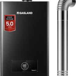 GASLAND Gasmart C Propane Tankless Water Heater Indoor, Max 5 GPM 113,000 BTU,CSA Certified,On Demand Hot Water Heater with 3" Exhaust Pipe, 120 Volt,