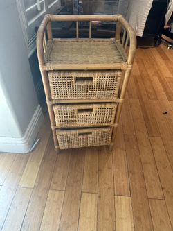 Rattan drawaers