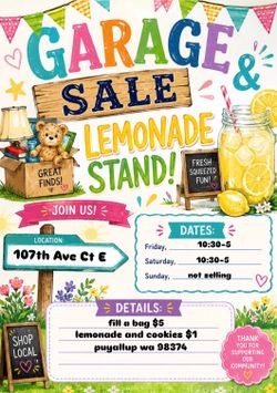 GARAGE SALEE‼️‼️‼️